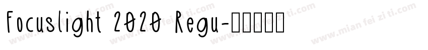 Focuslight 2020 Regu字体转换